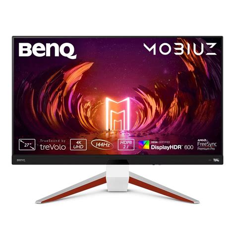 Геймърски монитор BenQ EX2710U MOBIUZ 27" IPS, 4K 3840x2160, 144Hz, 1ms ...