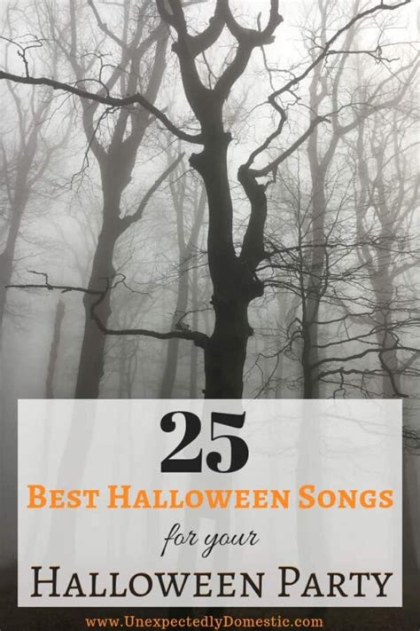 The 25 Best Halloween Songs Playlist For Your Halloween Party - Unexpectedly Domestic