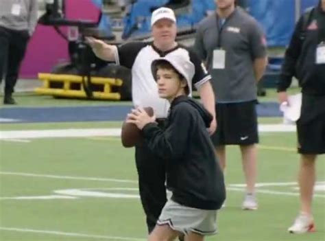 The Future Next Manning Makes Surprising Appearance During Nfl Pro