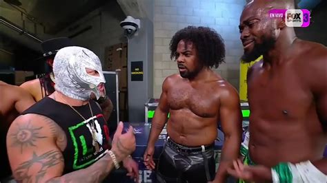 Xavier Woods Reta A Rey Mysterio A Una Lucha En Backstage Wwe Raw