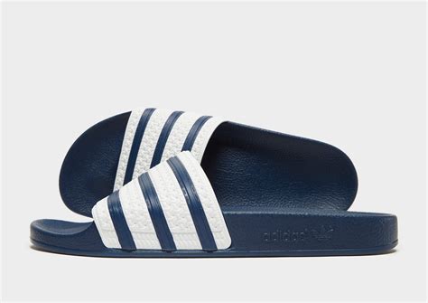 Blue Adidas Originals Adilette Comfort Slides Jd Sports