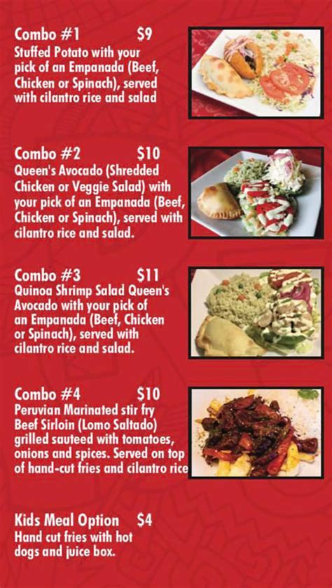 Amkha Misky Peruvian Food Truck Menu Slc Menu