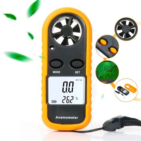 Medidor De Vento Velocidade Temperatura Anemômetro Digital Frete grátis