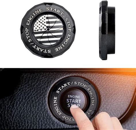 Amazon Gunhunt 1 PC Car Push Start Button Cover Spin Ignition