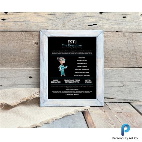 Myers Briggs Estj Art Print Poster Quotes Ts For Estj Etsy