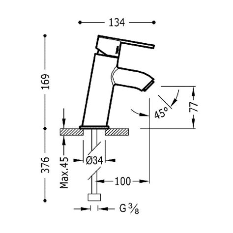 Grifo Monomando Inclinado Para Lavabo Lex Alp Suministros Online