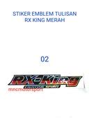 Jual Stiker Emblem Tulisan Rx King Merah X Cm Harga Per Set Di