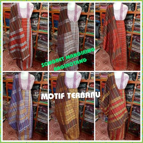 Jual Songket Pucca Mangiring Kombinasi Ragihotang Shopee Indonesia