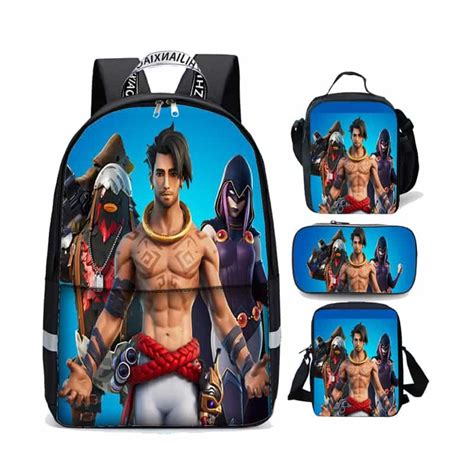 4 In 1 Fortnite Backpack Set Cluck Raz And Raven Prestige Life