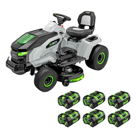 Ego Power T6 42 In 56 Volt Lithium Ion Electric Riding Lawn Mower With