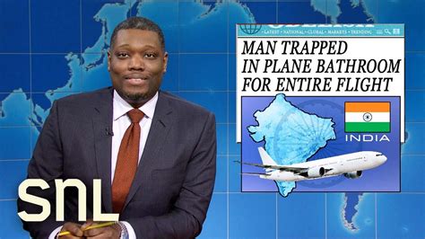 Weekend Update Man Trapped In Plane Bathroom Elton John Earns An EGOT