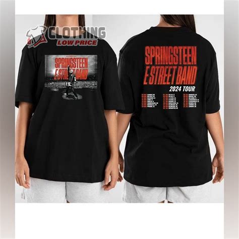 Bruce Springs Tour 2024 Merch E Street Band Uk And Europe Tour 2024 T