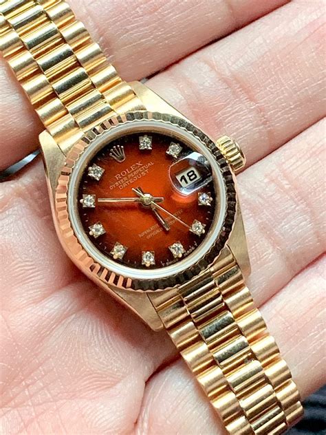 Rarest Rolex 69178 Queen President Oyster Perpetual DateJust Lady 26mm