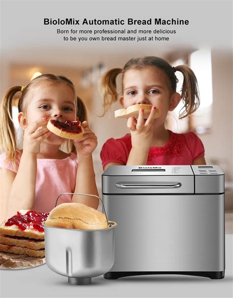 Biolomix 19 In 1programmable Stainless Steel Bread Machine Bread Maker