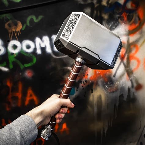 Thor hammer metal 2 0 version mcu thor mjolnir cosplay 1 1 scale movie