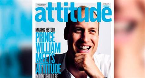 Pr Ncipe Guillermo Pos Para La Portada De Revista Gay Attitude Actualidad Peru