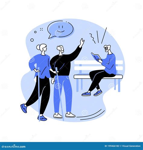 Activities For Seniors Abstract Concept Vector Illustration Stock