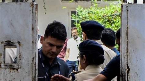 Delhi Police Visits Rahul Gandhis Residence Over Sexual Harassment