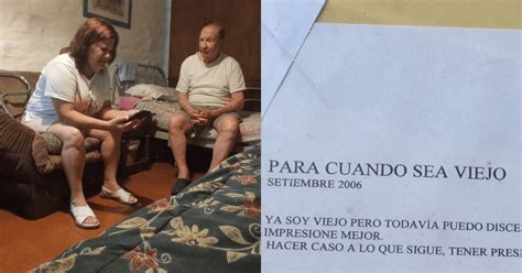 Un anciano emocionó a sus familiares con una conmovedora carta sobre su