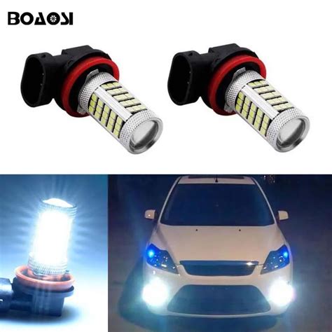 Boaosi 2x Super White H8 H11 Cree Chip 2835 Led Fog Light Driving Bulbs