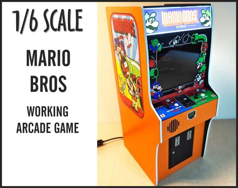 Miniature Mario Bros Arcade Machine Scale Etsy