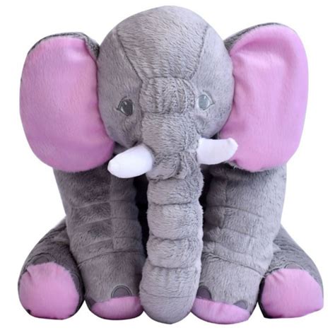 Elefante Pel Cia Almofada Antial Rgico Rosa E Cinza No Elo Imperial