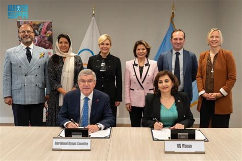 Saudi Ambassador To Usa Attends Signing Of Ioc Un Women Agreement To