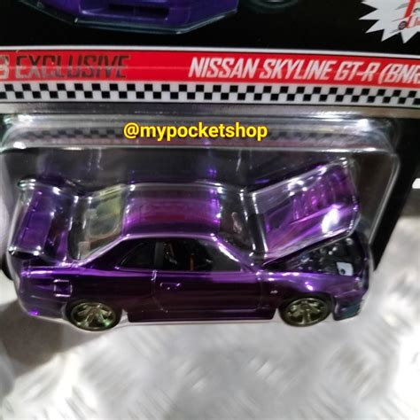 Hot Wheels Nissan Skyline Gt R Bnr R Spectraflame Purple Complete With Matching Patch