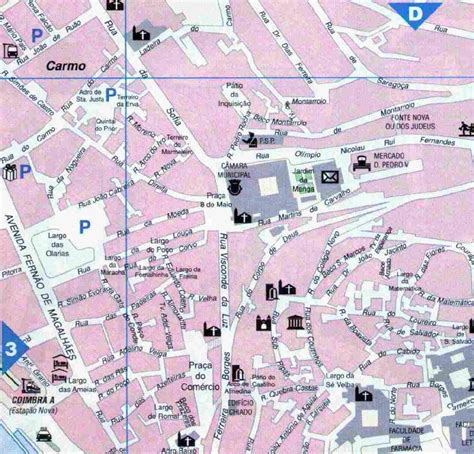 Coimbra Tourist Map