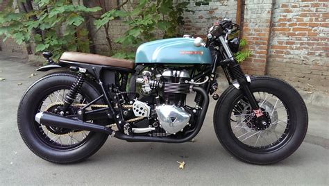 My Newly Built Triumph Bonneville Cafe Racer Tracker Brat Bike