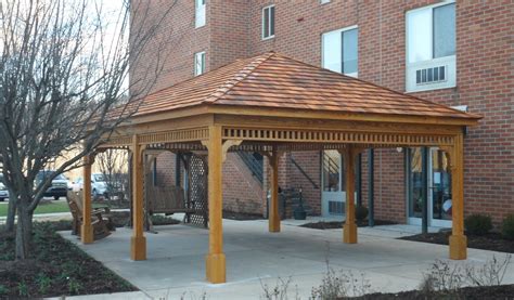 20 X 36 Cedar Hip Roof Pavilion Gazebo Joes