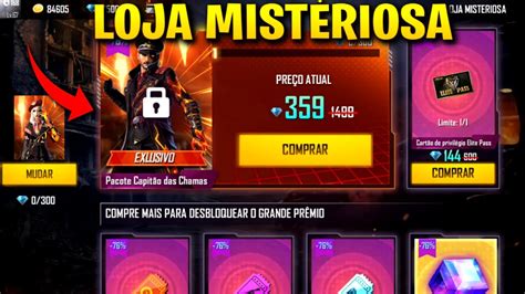 Loja Misteriosa Free Fire Gastando Diamantes Pacote Capit O Das