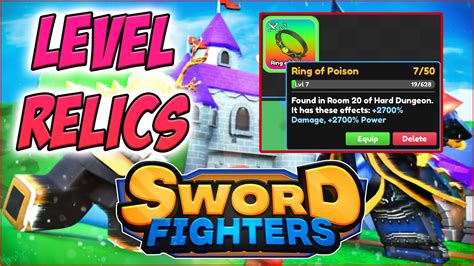 How To Level Relics In Sword Fighters Simulator New Years Update 6