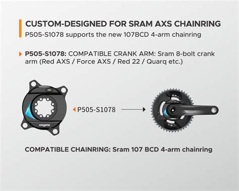 Magene P Power Meter Spider Based Road Bike For Sram Bicycle Crank