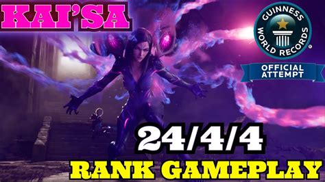 HIGHEST KILLS WITH KAI SA WILD RIFT RANK GAMEPLAY LOL WILD RIFT KAISA