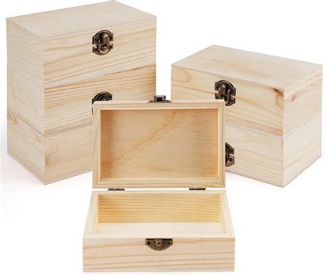 Amazon De BELLE VOUS 6er Pack Naturbelassene Kleine Holzkiste Mit