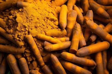 Premium Photo Turmeric Spice As Background And Texture