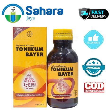 Jual Sj Tonikum Bayer Ml Multivitamin Dan Zat Besi Rasa Tutti