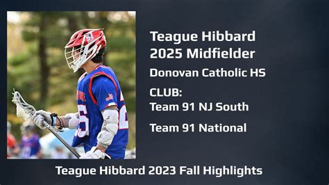 Teague Hibbard 2023 Lacrosse Highlight Film YouTube