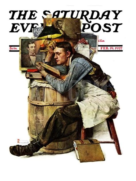 Law Student Saturday Evening Post Cover February 19 1927 Giclee