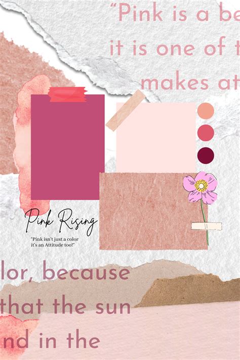 Pink Mood Board Pink Mood Board Color