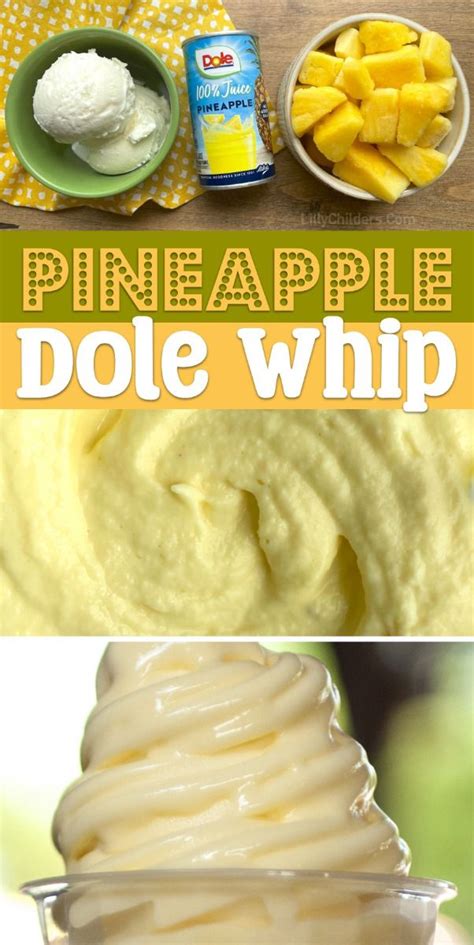 Pineapple Dole Whip Dessert Recipe In 2024 Sorbet Recipes