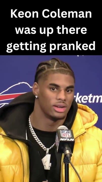 Keon Coleman Thought He Was Getting Pranked Nfl Keoncoleman Keon