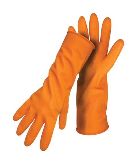 4708l Large 12 Orange Latex Lined Gloves