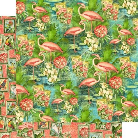 Papier X Graphic Lost In Paradise Flamingo Lagoon