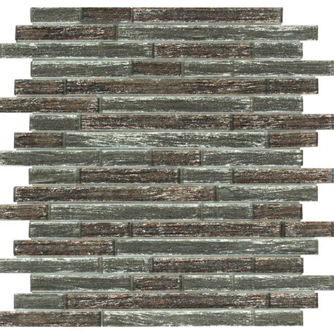 Ms International Luxe Interlocking 12 In X 12 In X 8 Mm Glass Mesh Mounted Mosaic Tile Glsil