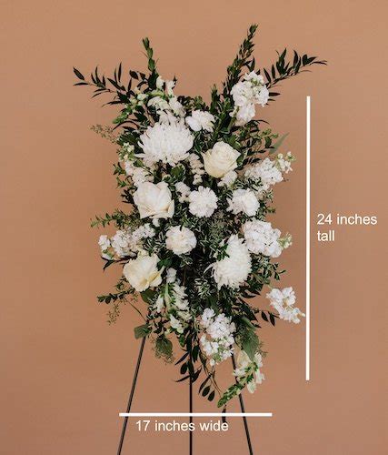 Funeral Standing Spray 17″ Wide By 24″ High Floranthropist