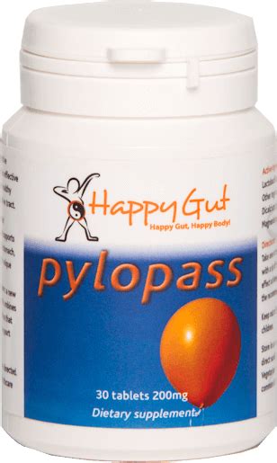 Happy Gut Pylopass 30 Tablets Immunecare Uk Natural Products For