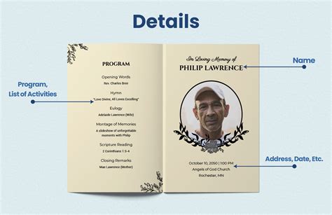 Eulogy Obituary Template In Word Illustrator Psd Download