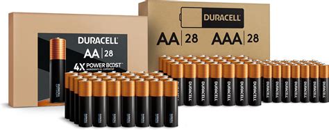 Duracell Optimum Aa Batteries 28 Count Coppertop Aa Aaa Batteries 56 Count Pack